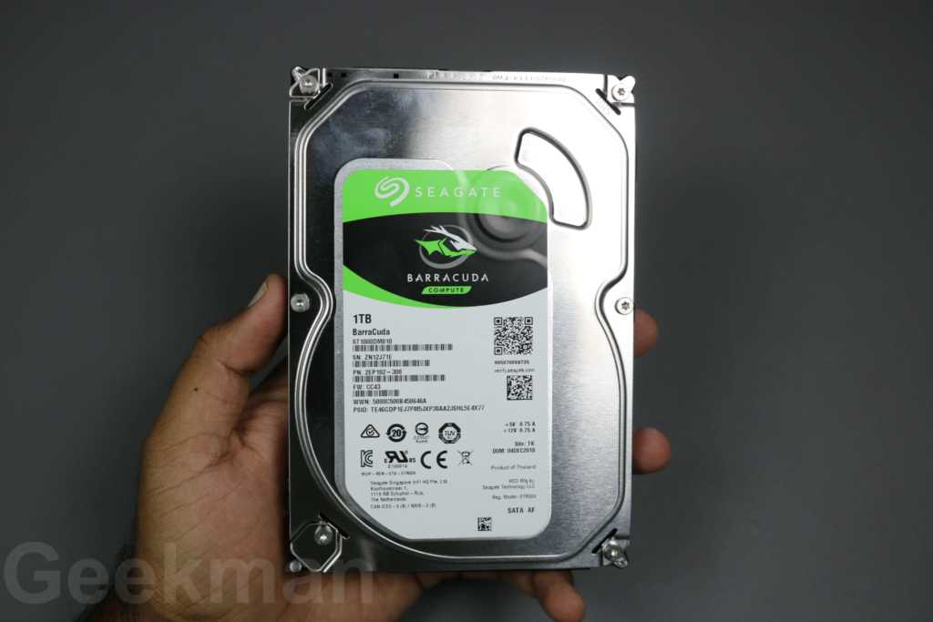 1TB Seagate Barracuda HDD