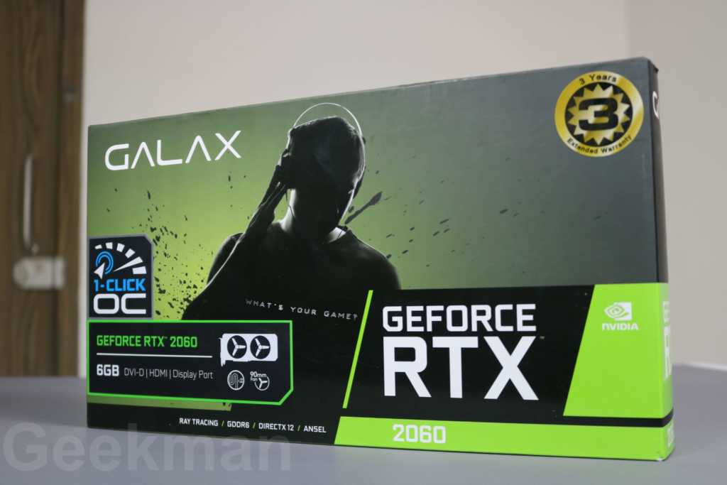 GALAX GeForce® RTX 2060 6GB GDDR6 Graphics Card