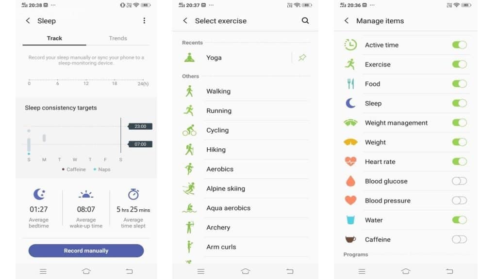 Samsung Galaxy Fit e Review, Batter than Mi band 3? 12 samsung health app sleep tracking