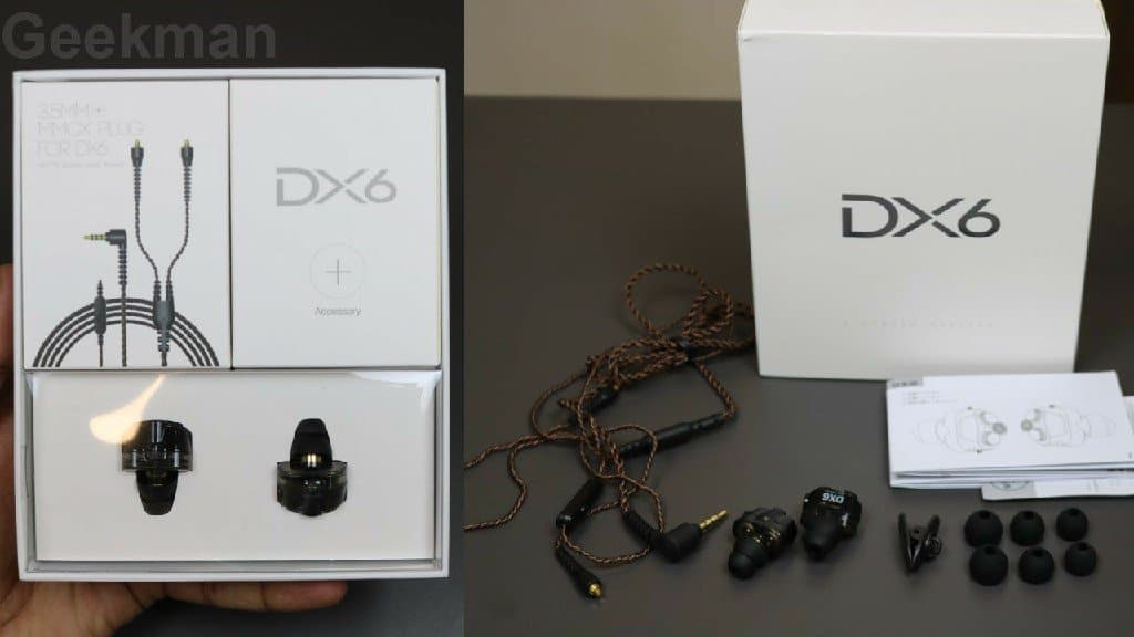 Plextone Xmowi DX6 Review | 3 Hybrid Drivers Gaming Earphones 2 Xmowi DX6 box content