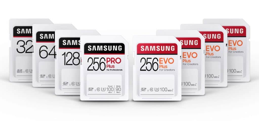 Samsung PRO Plus and EVO Plus SD Cards