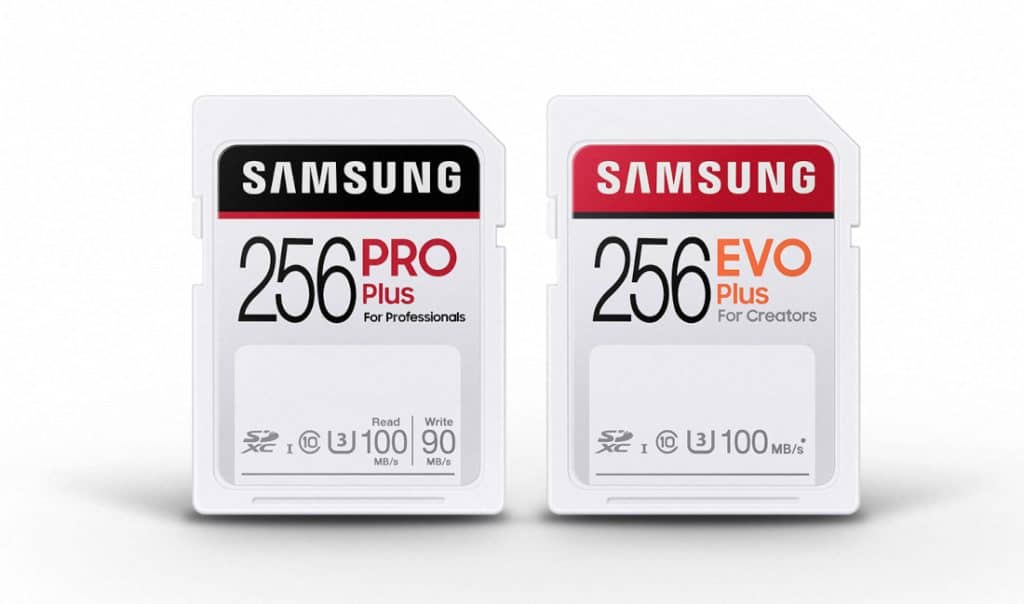 Samsung PRO Plus and EVO Plus SD Cards