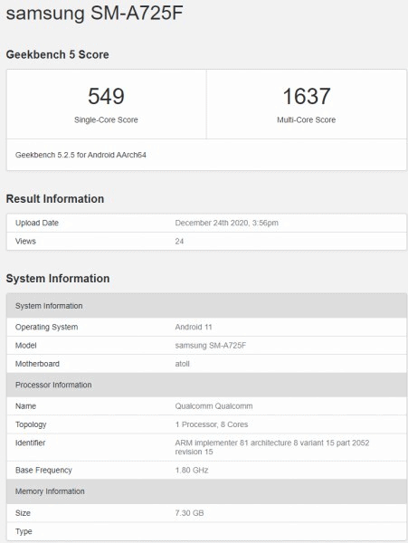 samsung-galaxy-a72-4g-spotted-on-geekbench