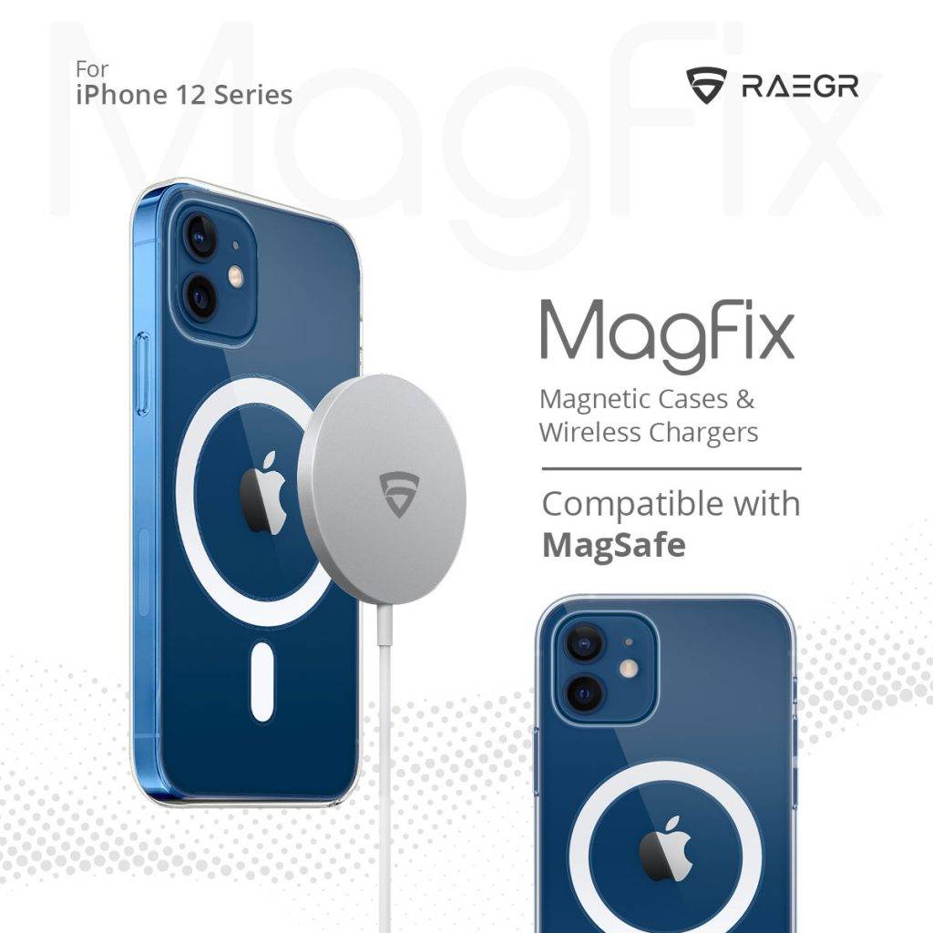 RAEGR Launches iPhone 12 MagSafe Compatible chargers and cases Under Magfix name. 3 Magix iphone 12 cases