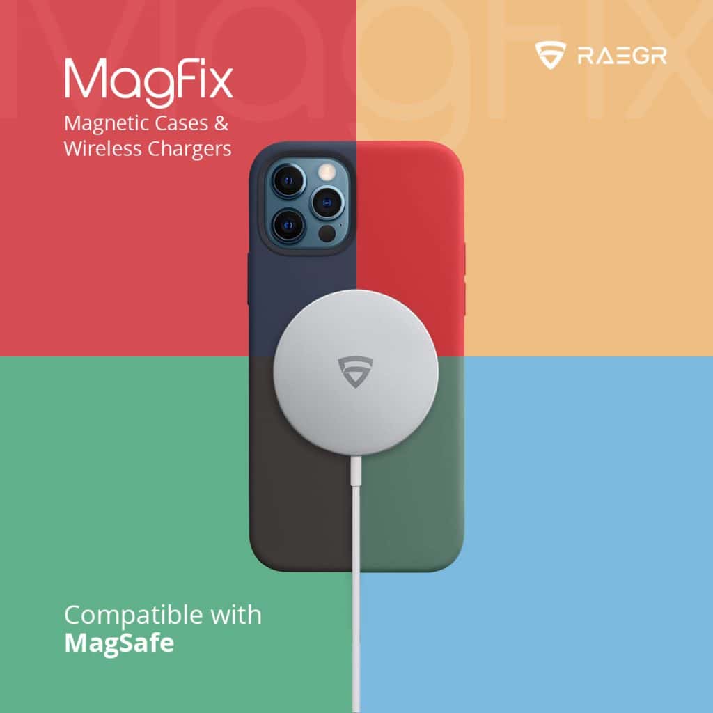 RAEGR Launches iPhone 12 MagSafe Compatible chargers and cases Under Magfix name. 1 Magix wireless charger