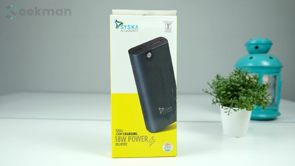 Syska Power Bank Review (P2024J) - Type-C 18W QC 3.0 with Two-way Fast Charging 2 Syska Power Bank P2024J