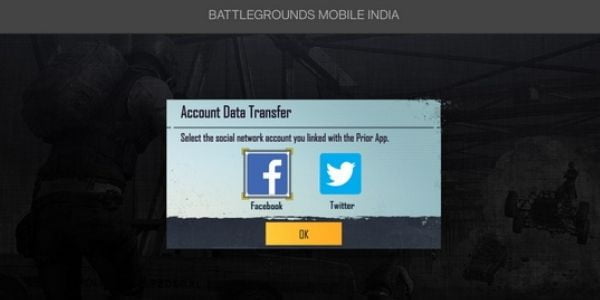 Battlegrounds Mobile India account social login