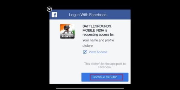 How To Transfer Old PUBG Mobile Account To Battlegrounds Mobile India 3 Battlegrounds Mobile India request access