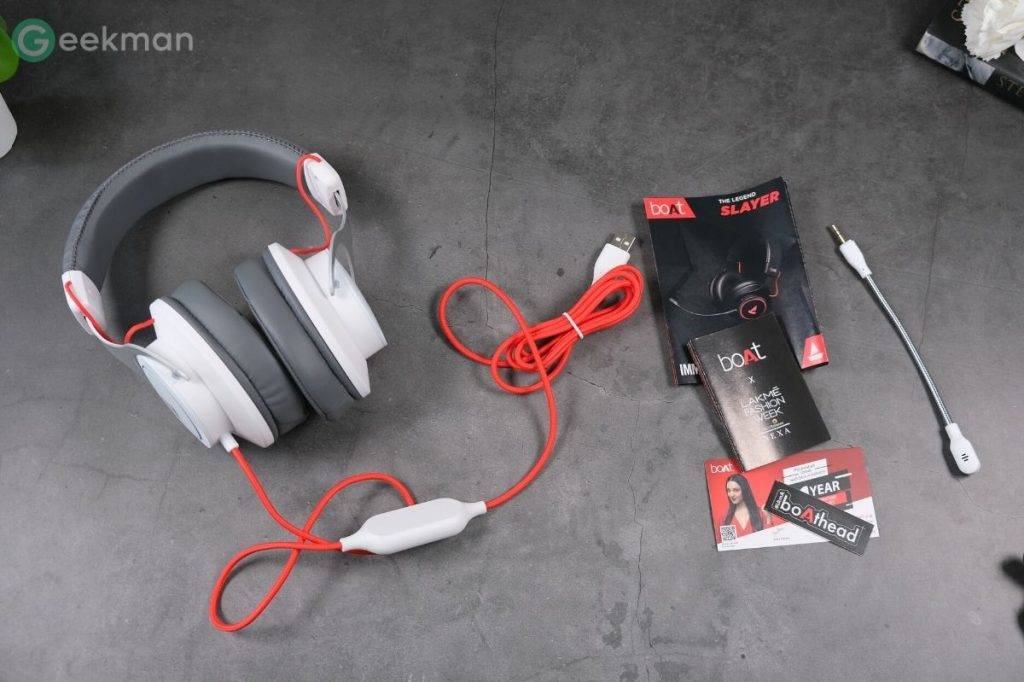 Boat Immortal 1000D Gaming Headphones Review With Pros & Cons 2 Boat Immortal 1000D box content