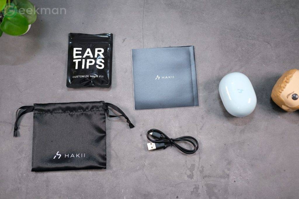 Hakii Action Pro True Wireless Sport Earbuds Review - Geekman 2 Hakii Action Pro box content