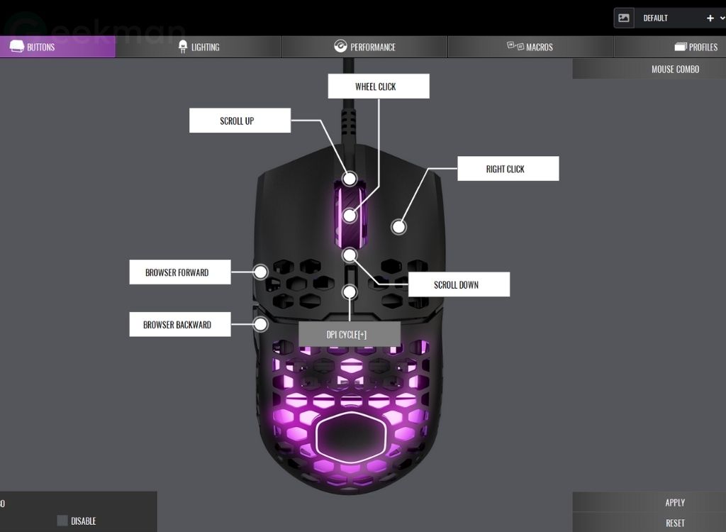 Cooler Master MM711 Review With Pros And Cons, Lightweight Gaming Mouse 11 masterplus software