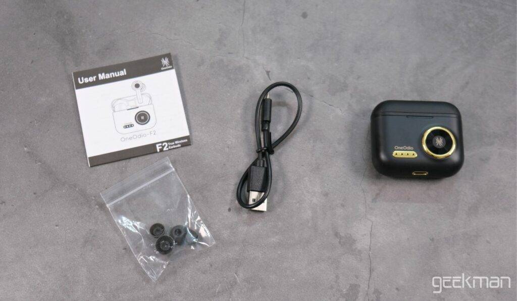 OneOdio F2 Review, Best Sounding TWS Earbuds Under 2000? 3 OneOdio F2 Box Content