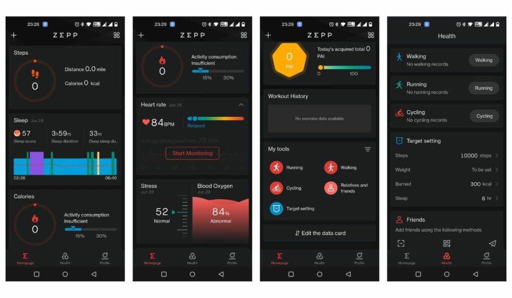 AmazFit Bip 3 app