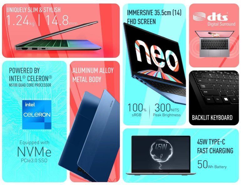 Infinix INBook X1 Neo launched With 45W Fast Charging & Windows 11, 24999 Rs 2 Infinix INBook X1 Neo launched