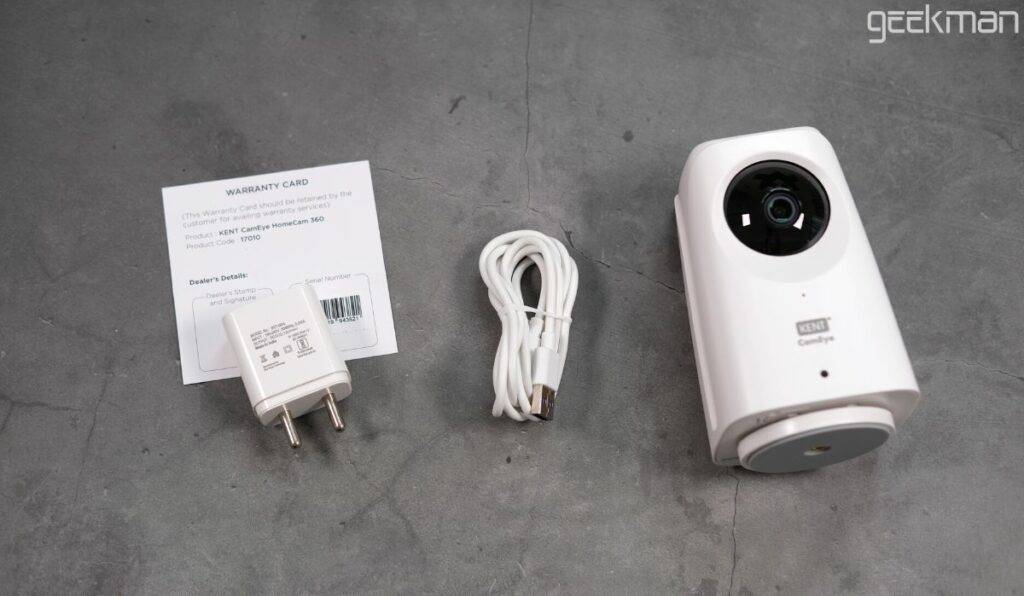 Kent CamEye HomeCam 360 Review, Best Budget Wi-Fi Home Security Camera 4 Kent CamEye HomeCam 360 unboxing