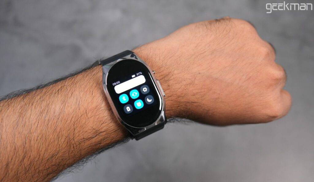 YHE BP Doctor Pro Review, Blood Pressure Smartwatch - Geekman 7 YHE BP Doctor Pro display