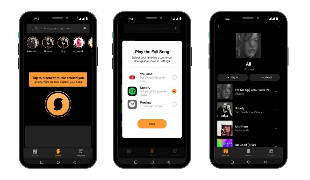 Best Music Recognition And Song Finder Apps & Websites 2 SoundHound app