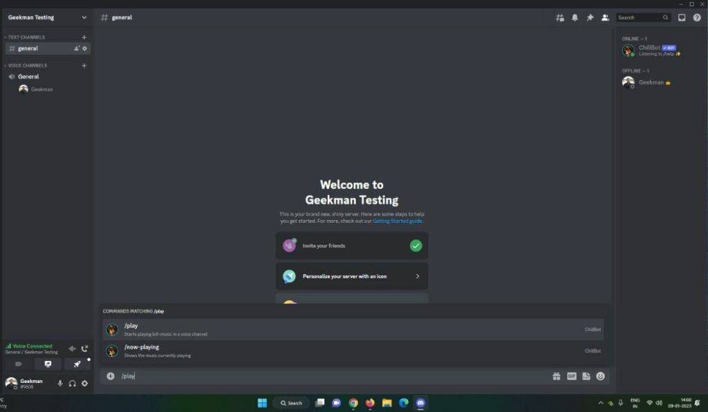 Chillbot discord bot