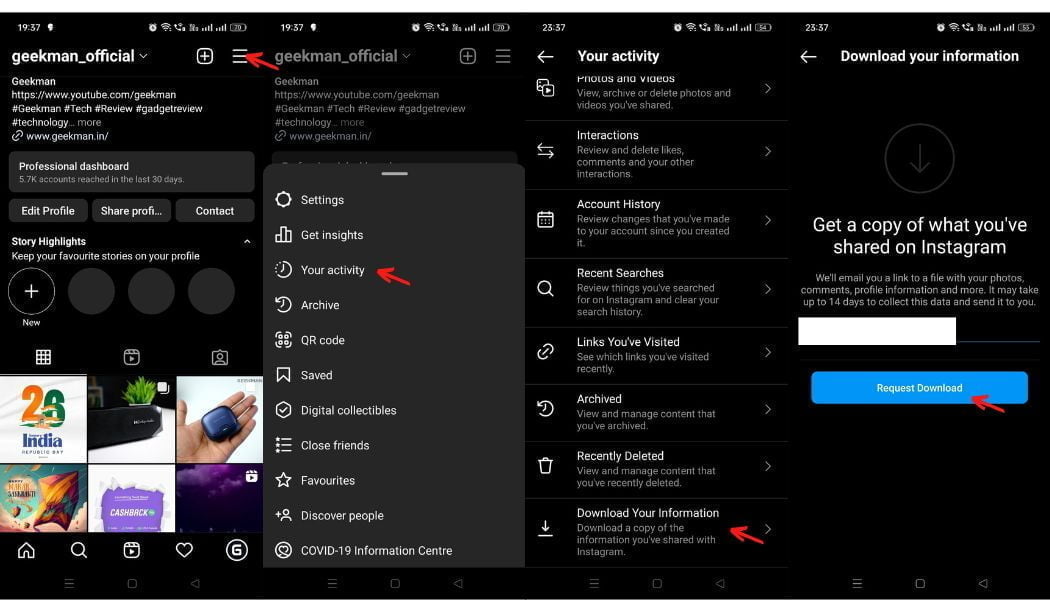 View of How to delete an Instagram Account Permanently and Temporarily (Android ...
