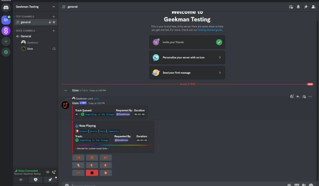 Uzox discord bot