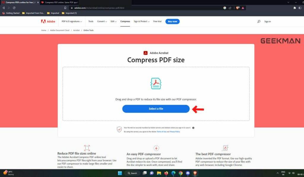 How to compress pdf file size