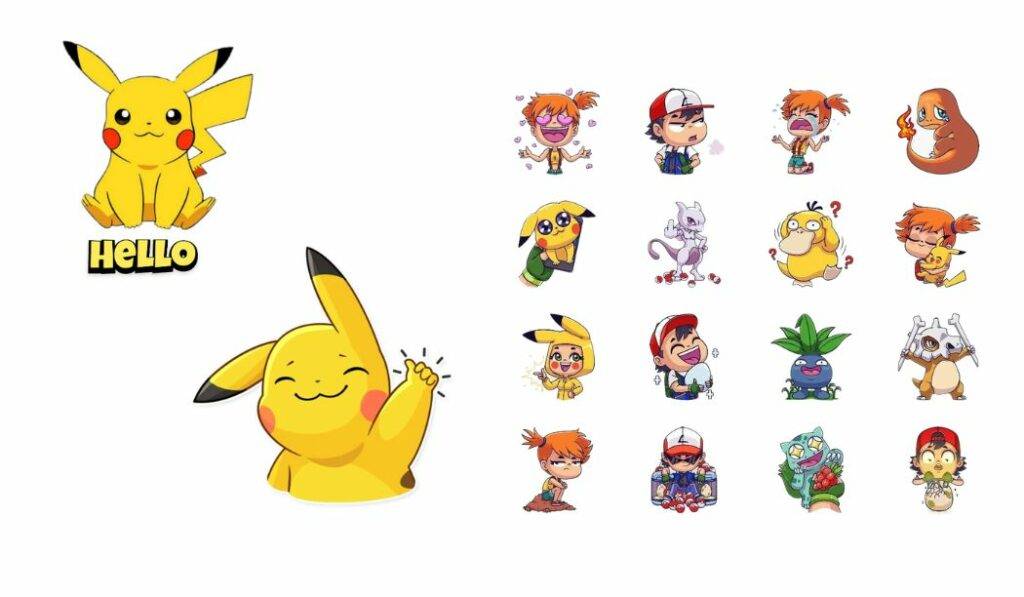 Pokemon whatsapp Stickers