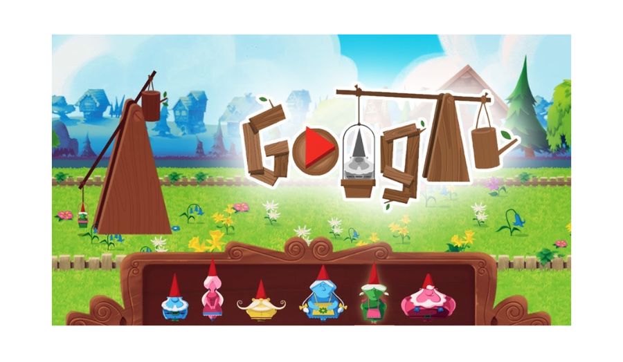 the garden gnomes google doodle