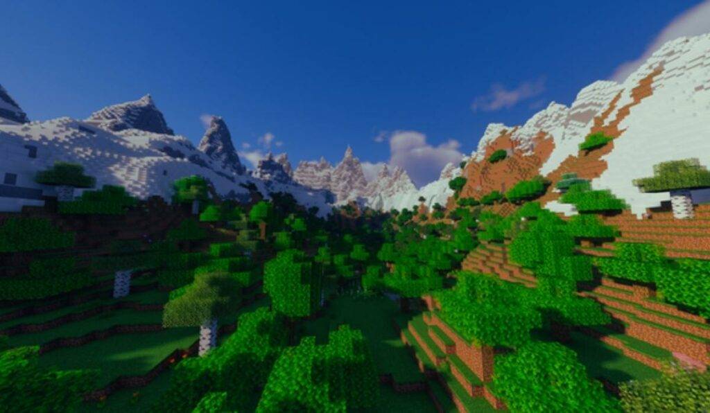 Enclosed Flower Valley Minecraft