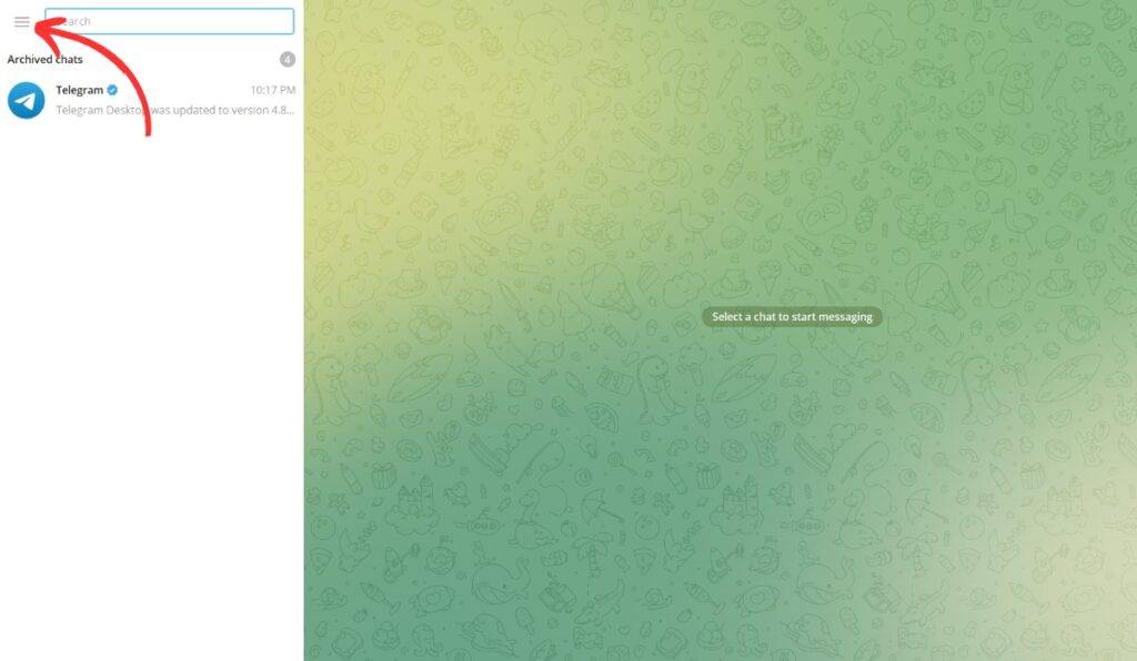 How to create a telegram channel on desktop 1