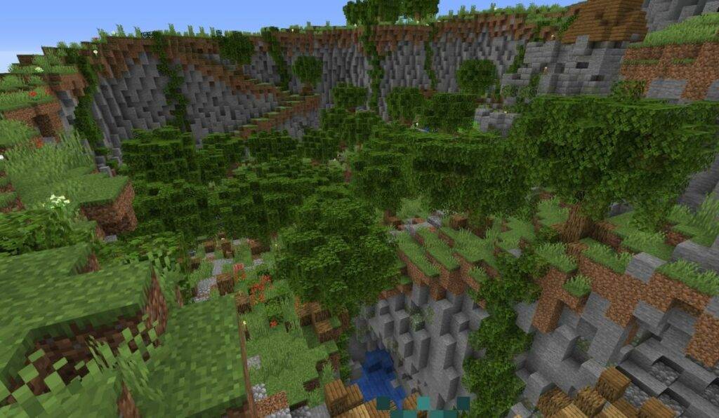 Multi-forest Island Minecraft