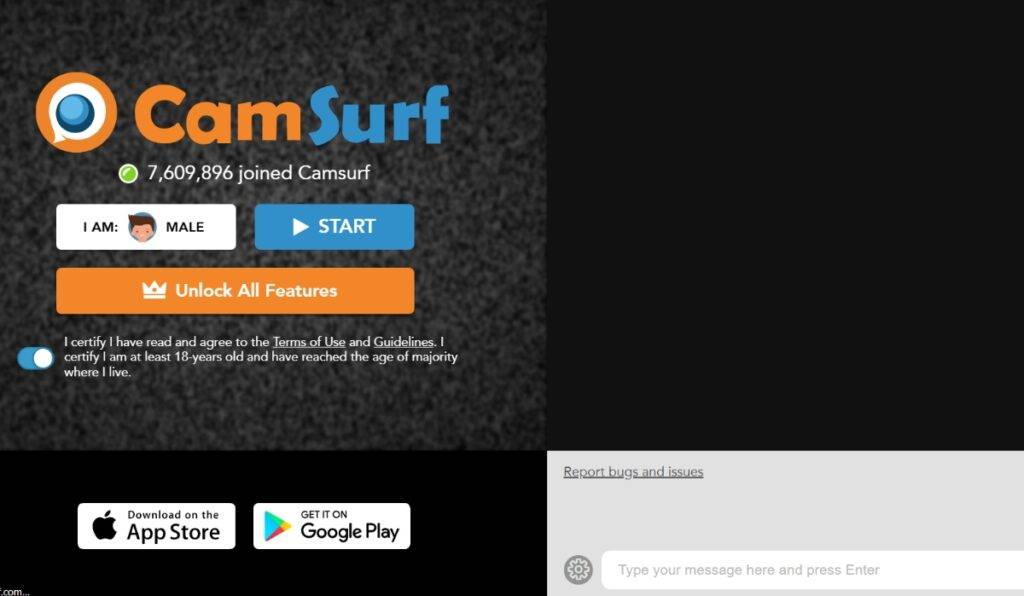 Omegle Alternative : Camsurf