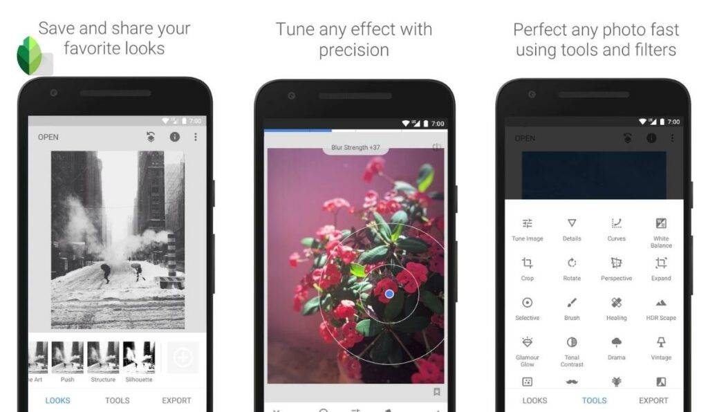 Snapseed photo editing app