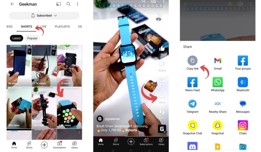 How to download Youtube Shorts on iPhone, Android, and Web (2023) 1 Shorts on Android and iPhone