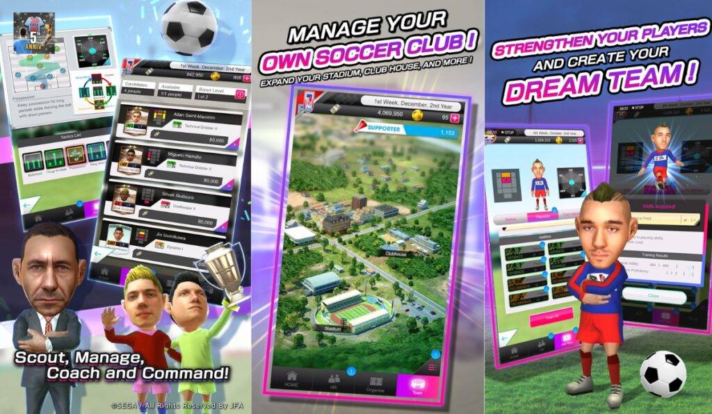 SEGA Pocket Club Manager Android and iOS