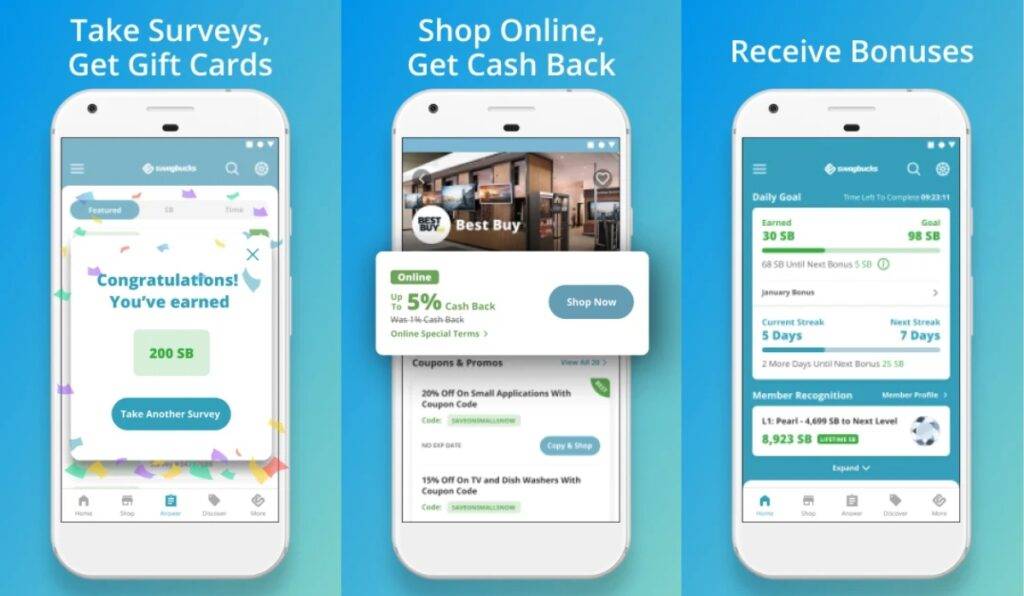 Best Money Earning Apps In India (2023) 4 Swagbucks: Earn Rewards