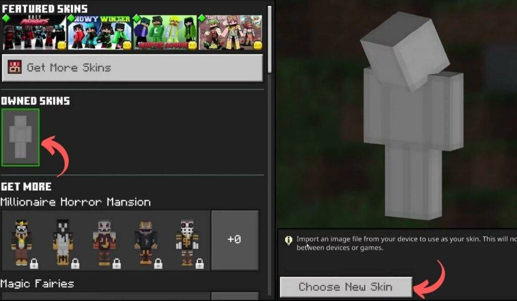 How to Install Skins on Minecraft Bedrock Edition 