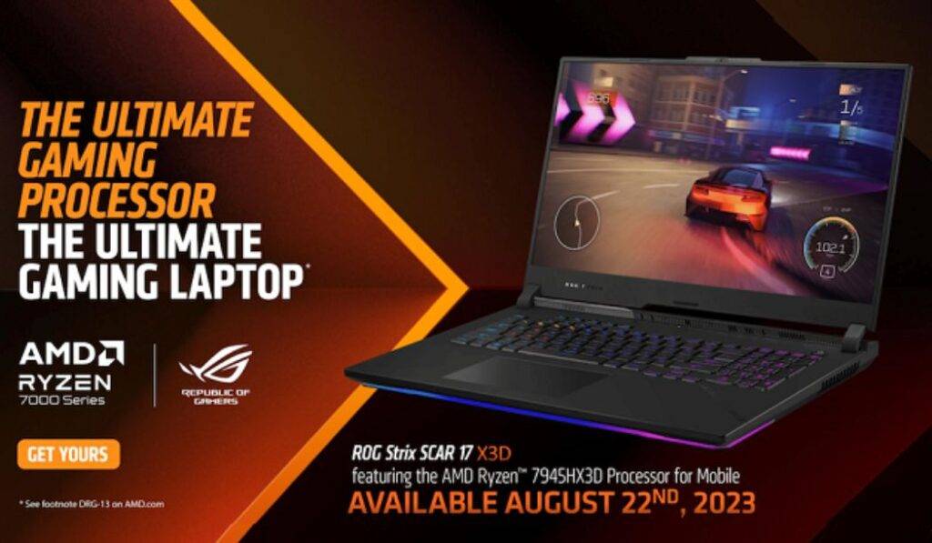 AMD Launched It's First laptop Processor With 3D V-Cache - Ryzen 9 7945HX3D 4 Laptop Processor With 3D V-Cache