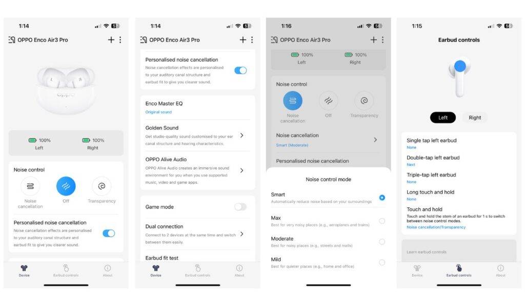 Oppo Enco Air 3 Pro app
