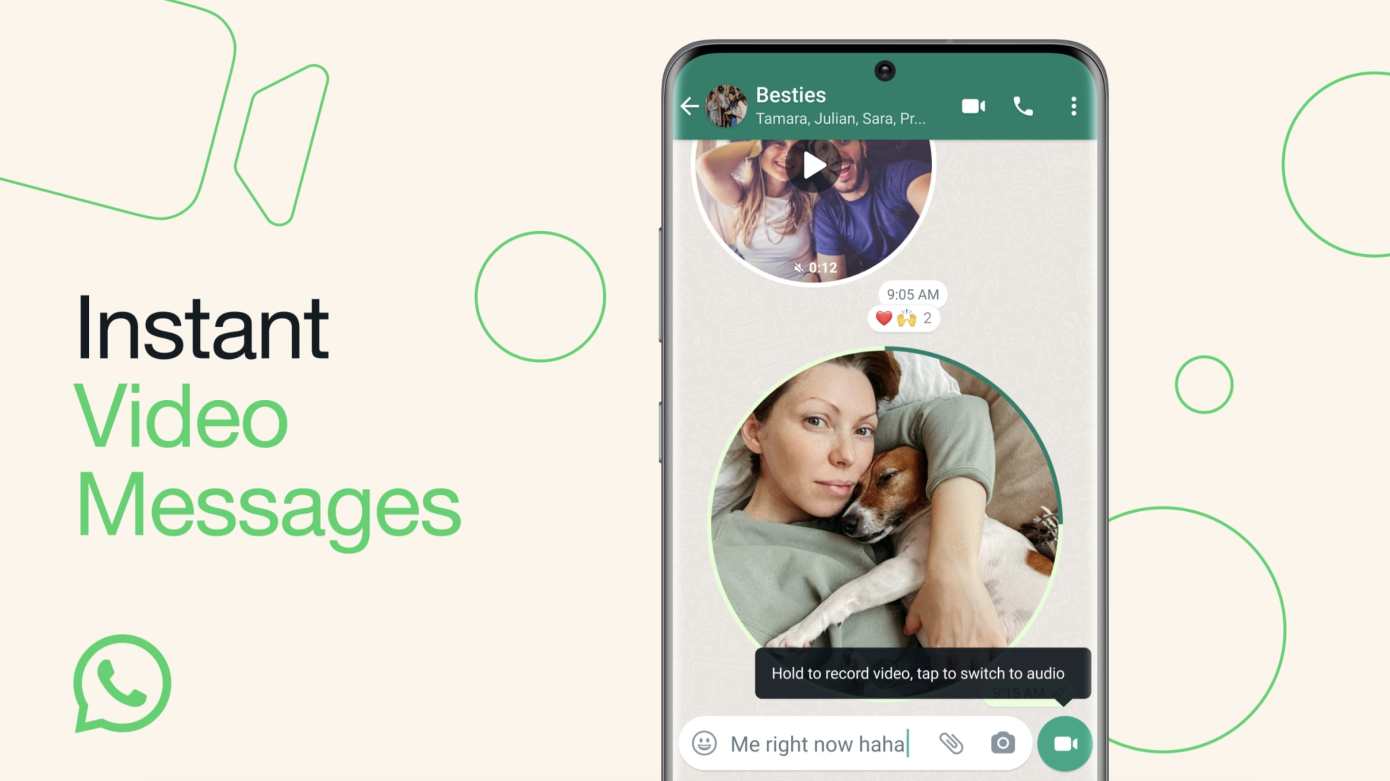 WhatsApp video message Chat