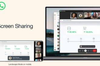WhatsApp screen sharing