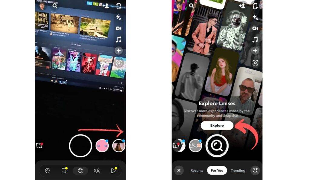 How to Unlock the Butterflies Lens on Snapchat (2023) 3 Search for Lenses on Explore Page 1
