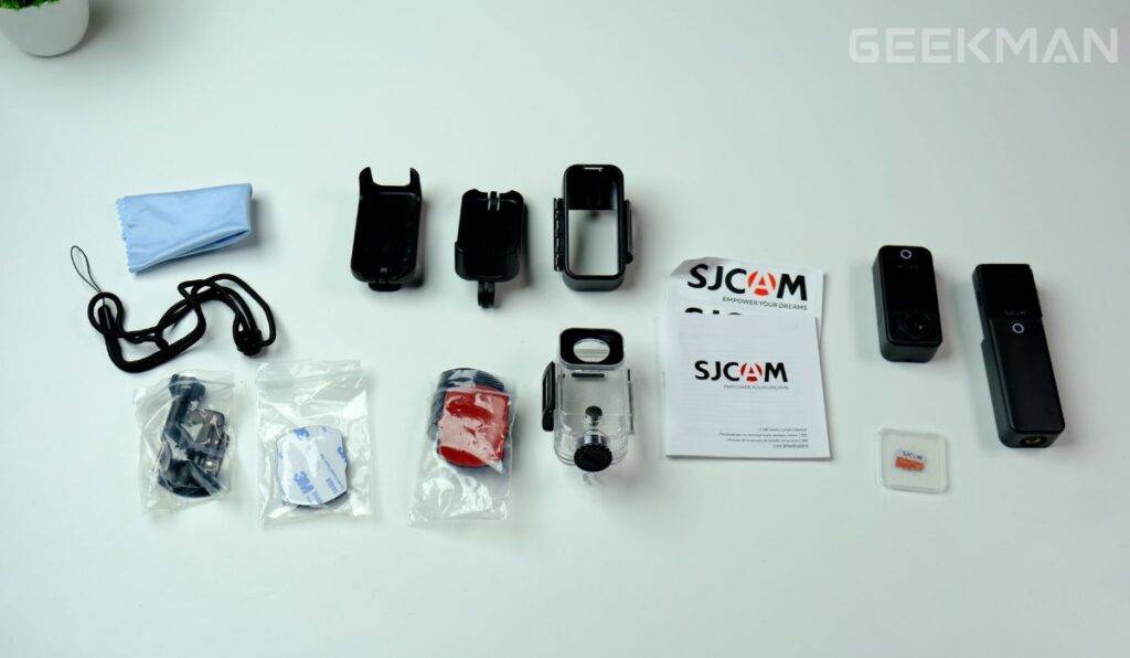 SJCAM C300 Action Camera Review, Budget 4K Action Camera 6 SJCAM C300 box content