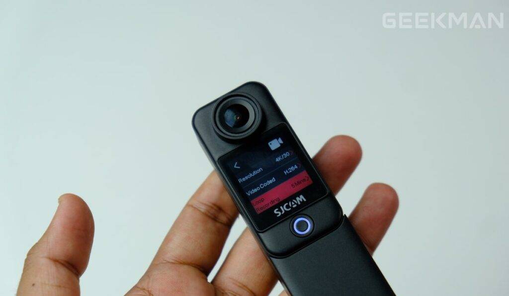SJCAM C300 Action Camera Review, Budget 4K Action Camera 12 SJCAM C300 action camera display