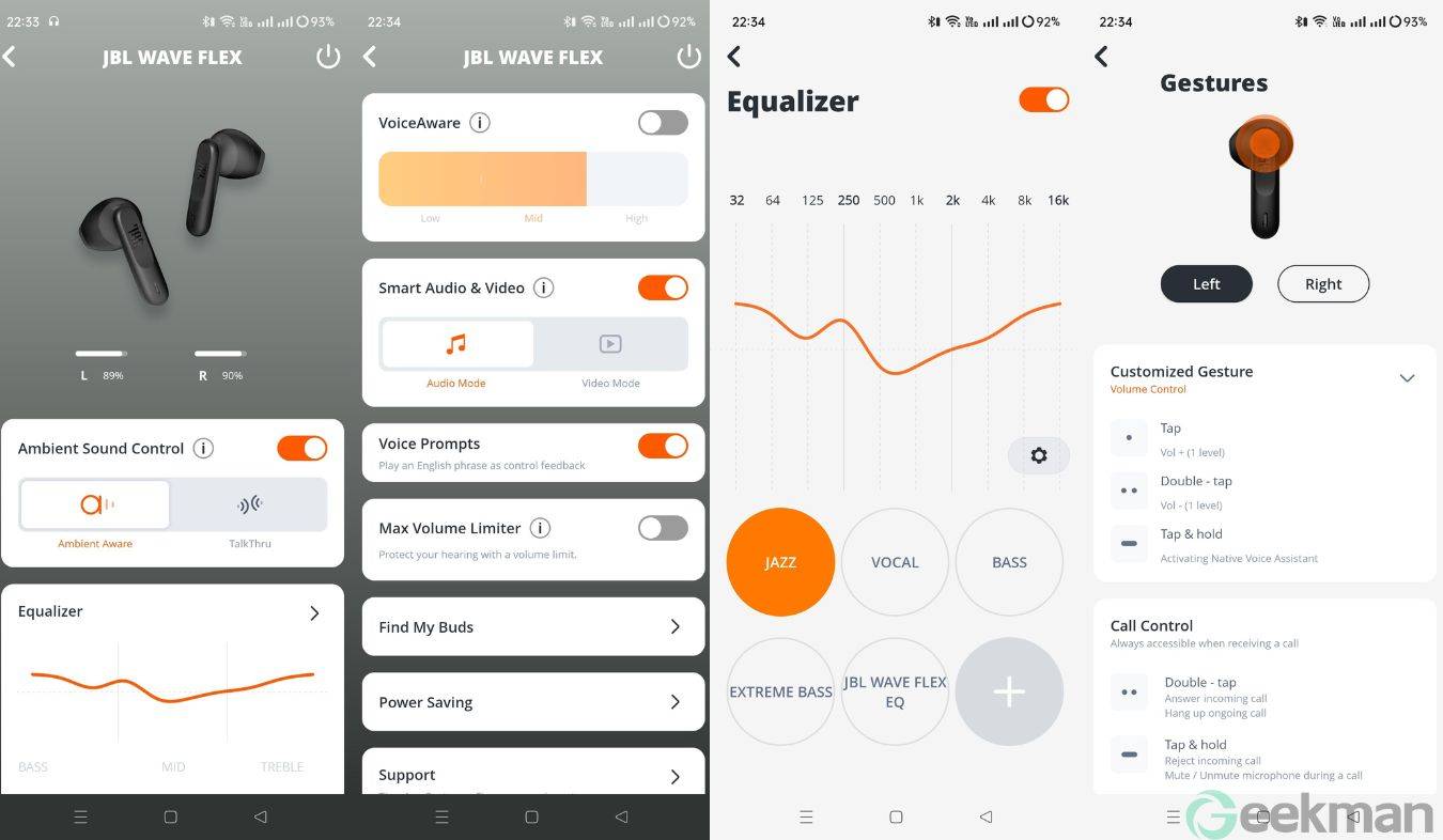 JBL Wave Flex app