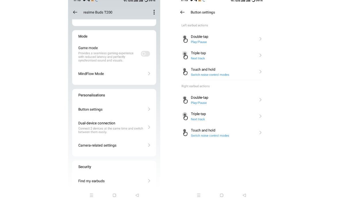 Realme Buds T200 app