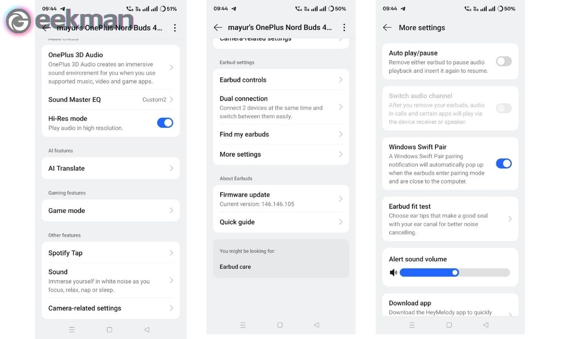 OnePlus Nord Buds 4 Pro app
