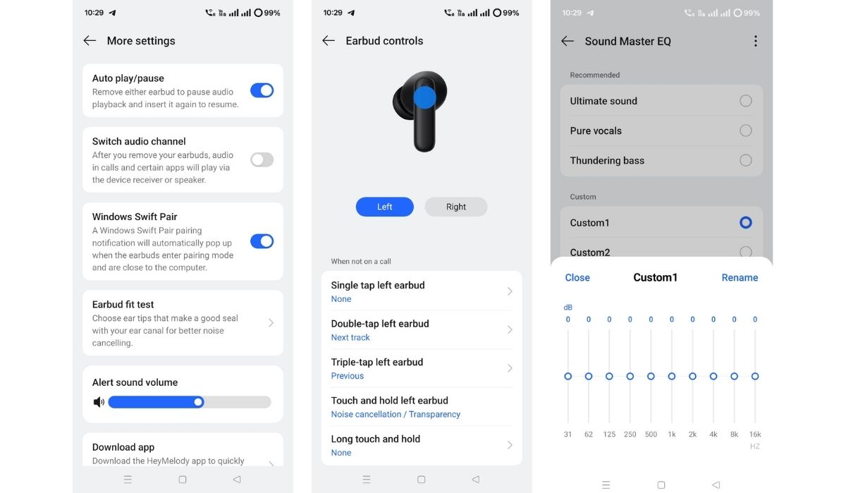 Oppo Enco Air 5 App features