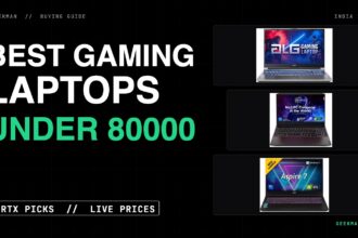 Best gaming laptops under 80000 in India 2026: five picks with live prices